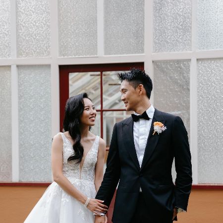 Brigette Lau & Jacky Zeng on their wedding day.
